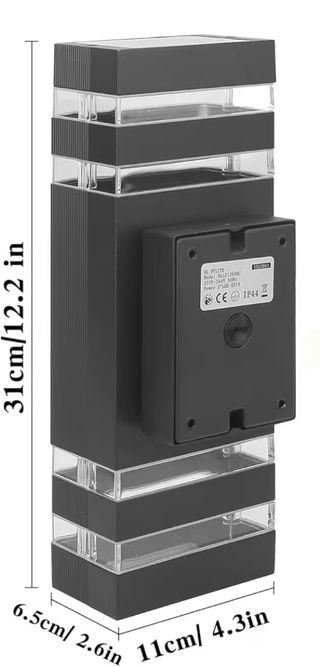 Aplique Exterior Aluminio Negro GU10