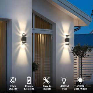 Aplique Exterior Aluminio Negro GU10