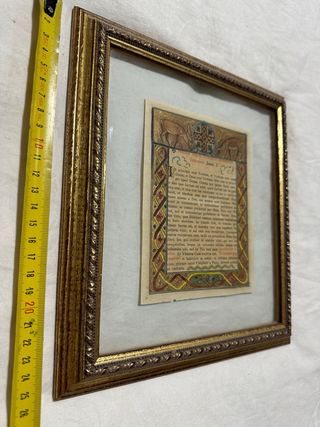 Cuadro antiguo Evangelio San Juan I