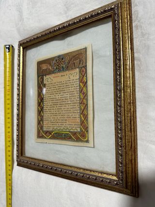 Cuadro antiguo Evangelio San Juan I