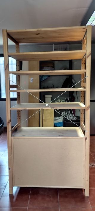 Alacena Estantería IKEA Madera y Metal