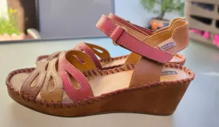 Sandalias Pikolinos Rojo y Marrón Talla 35