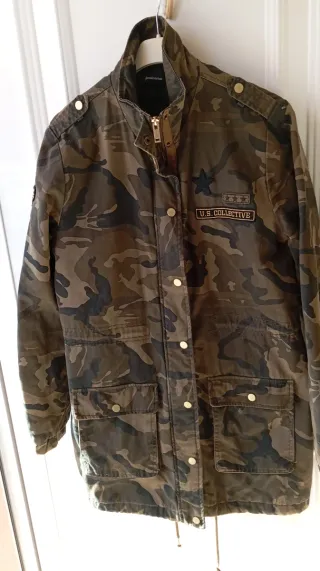 Parka Mujer Camuflaje
