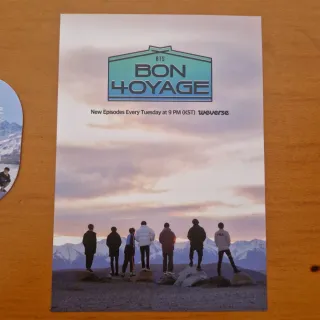 BTS Bon Voyage 4 photocard y folleto