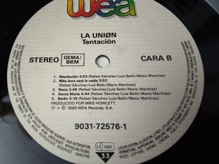 Vinilo La Unión - Tentación