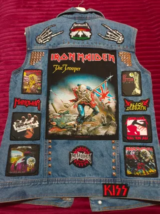 Chaleco vaquero heavy con parches