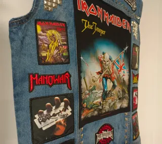 Chaleco vaquero heavy con parches