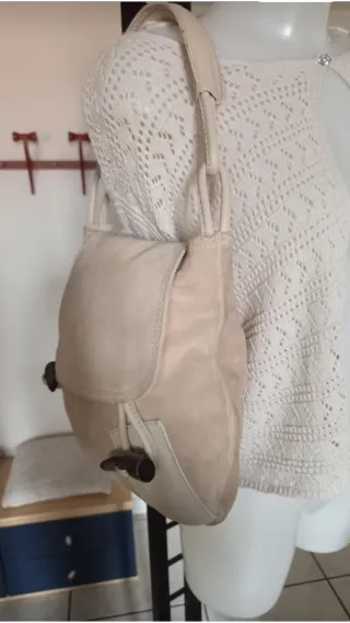 Borsa Coccinelle Camoscio Beige