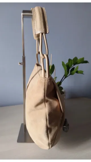 Borsa Coccinelle Camoscio Beige