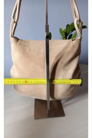 Borsa Coccinelle Camoscio Beige