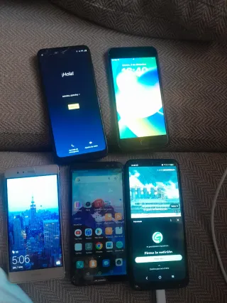 Lote 2 Móviles Apple iPhone 6 y Huawei P9 Lite
