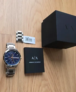 Reloj Armani Exchange Azul y Plateado