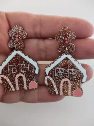 Pendientes Casita de Jengibre