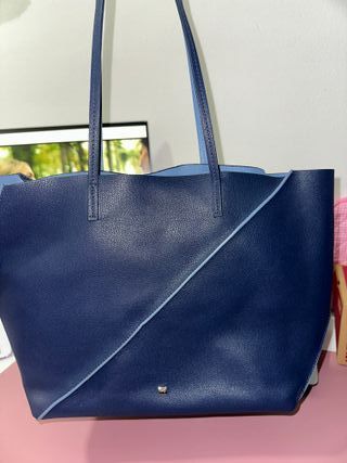 Bolso Purificación García Piel Azul