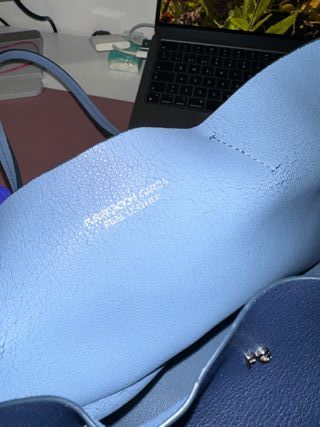 Bolso Purificación García Piel Azul
