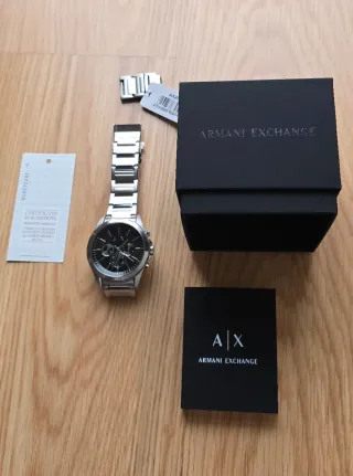 Reloj Armani Exchange Negro y Plateado