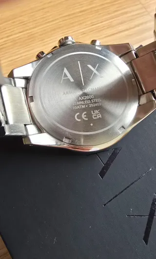 Reloj Armani Exchange Negro y Plateado