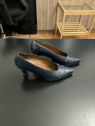 Zapatos de tacón azul marino talla 36