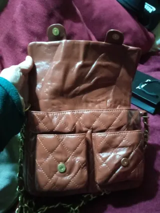 Bolso Chanel Marrón Dorado