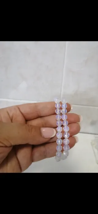 6 pcs Pulseras de cuentas y perlas