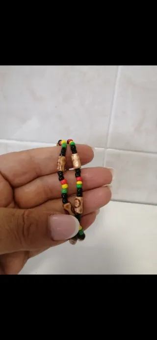 6 pcs Pulseras de cuentas y perlas