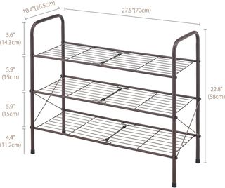 Zapatero Metálico 4 Niveles (20-25 Pares)