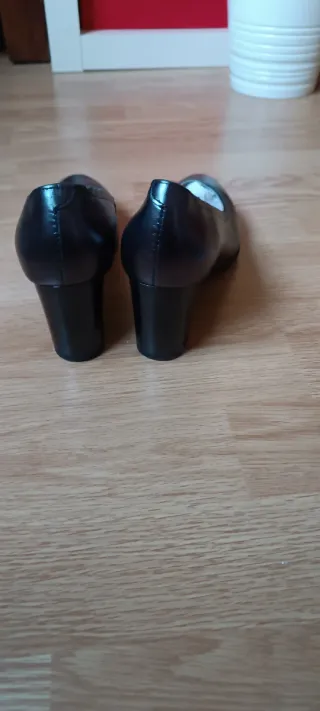 Zapatos Pitillos Negros/Plata