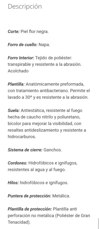 Botas FAL Motosierra Ignífugas Negras