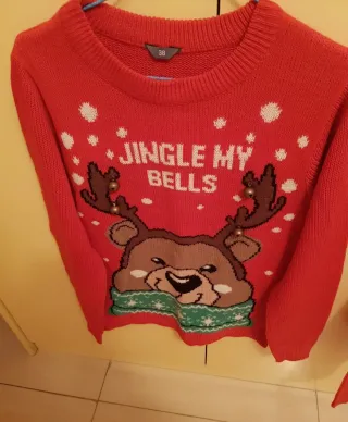 Jersey Navideño Reno Jingle My Bells Talla M