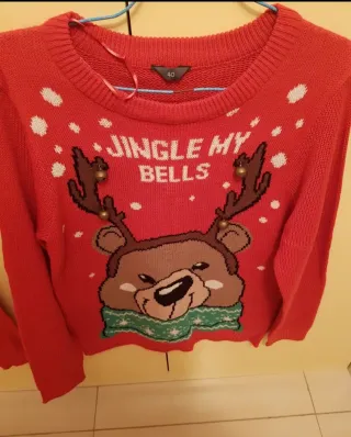 Jersey Navideño Reno Jingle My Bells Talla M