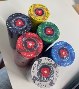 500 fichas de póker EPT European Poker Tour