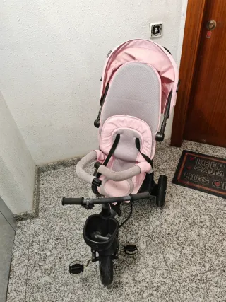 Bici carrito paseo rosa