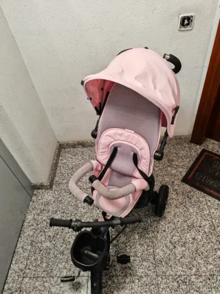 Bici carrito paseo rosa