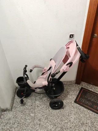 Bici carrito paseo rosa