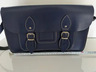 Bolso piel azul