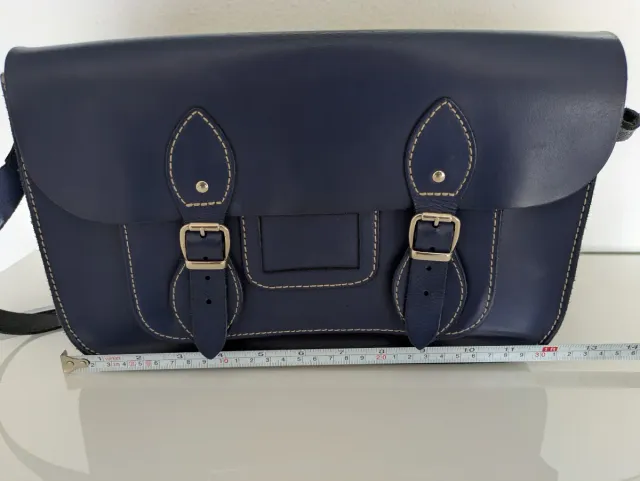 Bolso piel azul