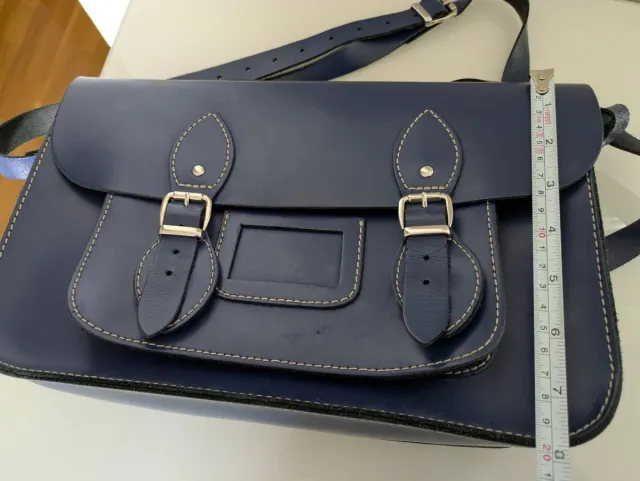 Bolso piel azul