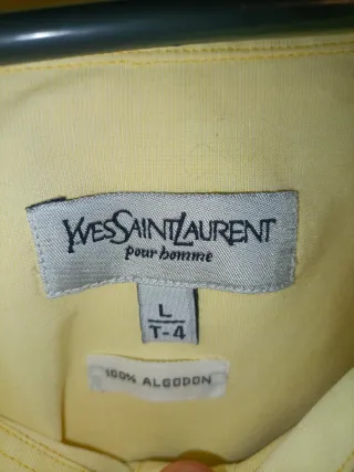 Camisa Yves Saint Laurent L Amarilla