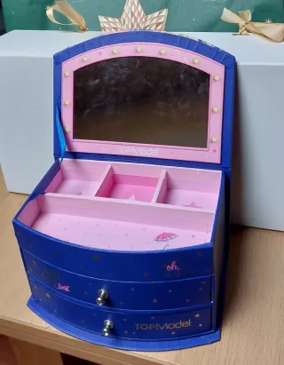 Joyero Top Model Azul y Rosa