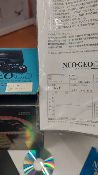 Consola Neo geo cd (top loader) + Accesorios