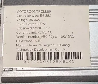 Controladora Patinete Eléctrico 36V 350W