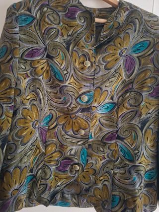 Giacca donna sfoderata fantasia