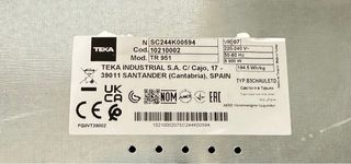 Placa Vitrocerámica TEKA 5 fuegos