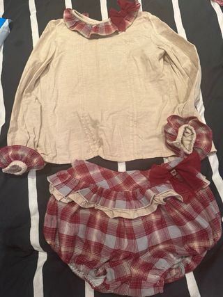 Vestido de niña con volantes