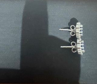 Pendientes de Plata con Circonita Azul