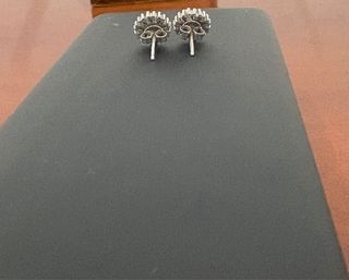 Pendientes de Plata con Circonita Azul