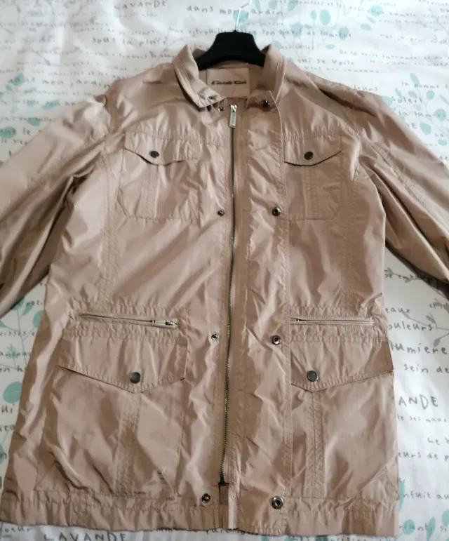 Chaqueta Cortavientos Emidio Tucci Beige talla 50