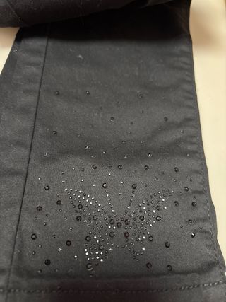 Pantalón de algodón negro con pedrería