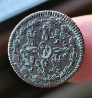 Moneda 2 Maravedís 1849 Fernando VII.