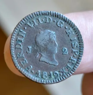 Moneda 2 Maravedís 1849 Fernando VII.